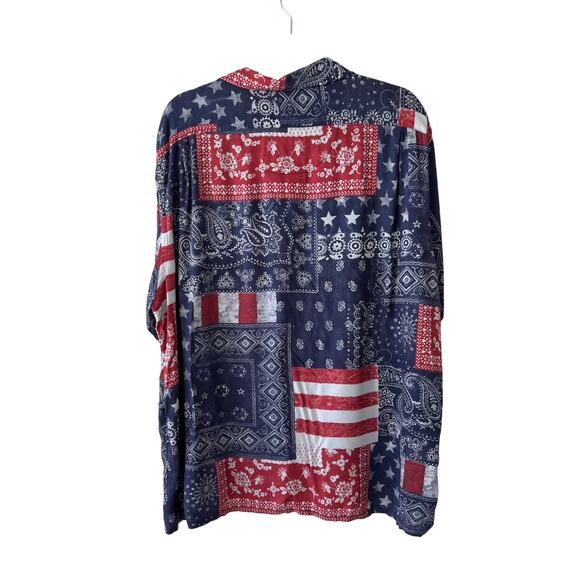 POLO Ralph Lauren Classic Fit Patchwork-Print Camp‎ Shirt Mens XXL - Picture 2 of 7